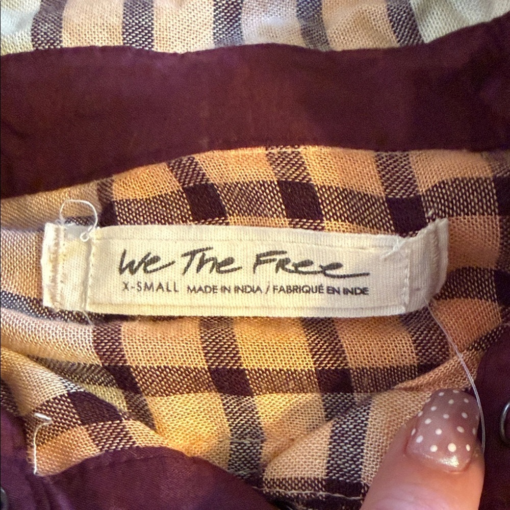 NWT Free People button up shirt - Picture 6 of 10
